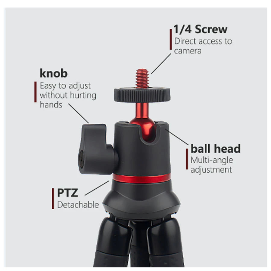 Avangarde Mini Flexible Octopus Tripod with Smartphone Holder + Remote