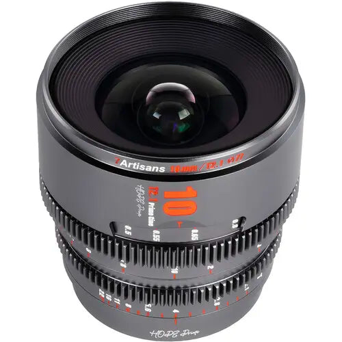 7artisans Photoelectric 10mm T2.1 Hope S35 Cine Lens (Sony E, Titanium Gray)