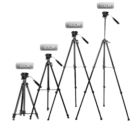 Beike Q1750 Aluminium Travel Tripod + Phone Holder
