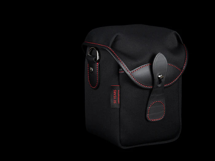 Billingham 50 Years 72 - Black/Black with Red Stitching Camera Bag