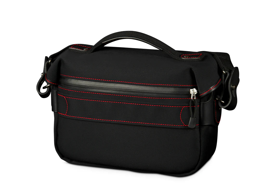 Billingham 50 Years Hadley Small Pro - Black/Black with Red Stitching Camera Bag