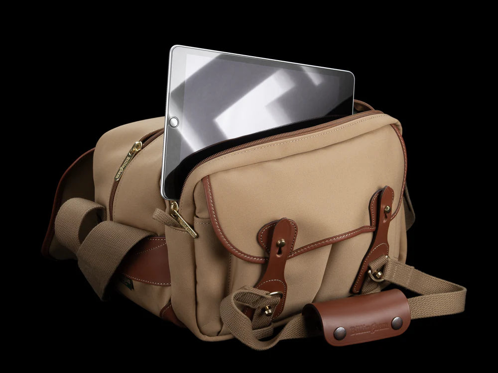 Billingham 225 MKII Camera and Tablet Bag Black FibreNyte / Black Leather