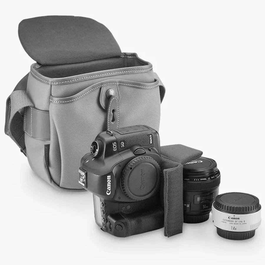 Billingham HADLEY DIGITAL CAMERA BAG Sage FibreNyte / Black Leather (Olive Lining)