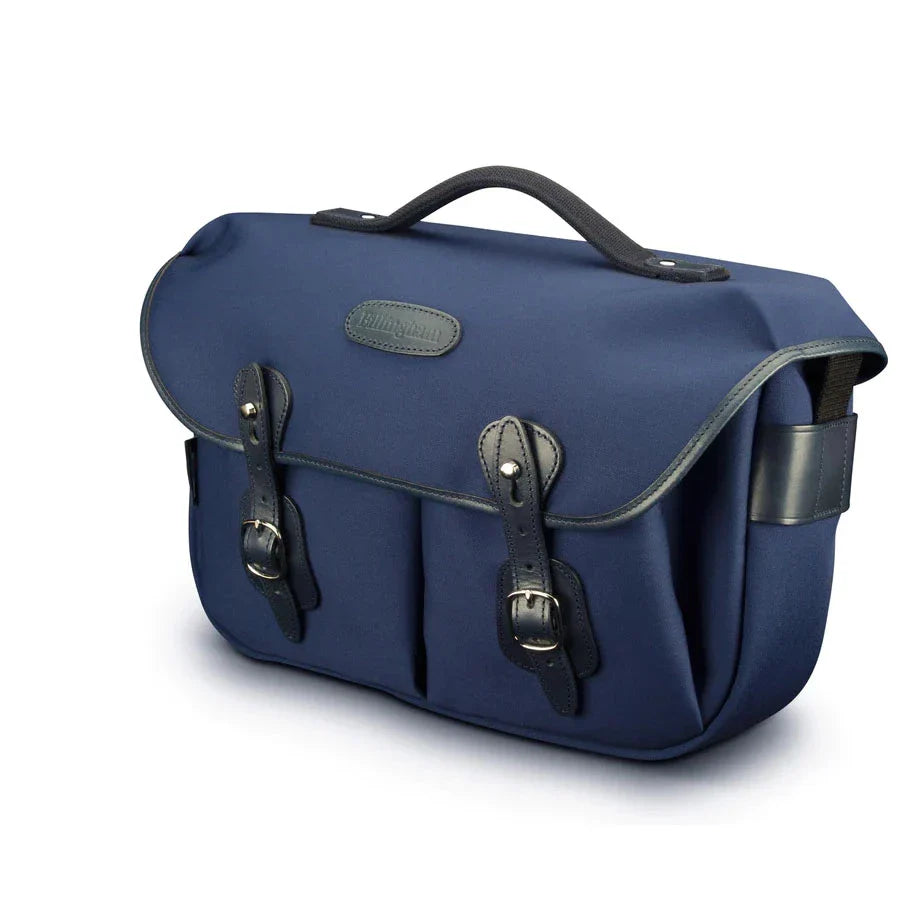Billingham HADLEY PRO CAMERA BAG Navy Canvas / Navy Leather (Chocolate Lining)
