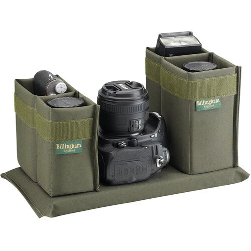Billingham 225 MKII Camera and Tablet Bag Khaki Canvas / Tan Leather