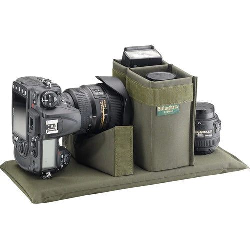 Billingham 335 MKII Camera/Laptop Bag Khaki Canvas / Tan Leather