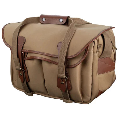 Billingham 335 MKII Camera/Laptop Bag Khaki Canvas / Tan Leather