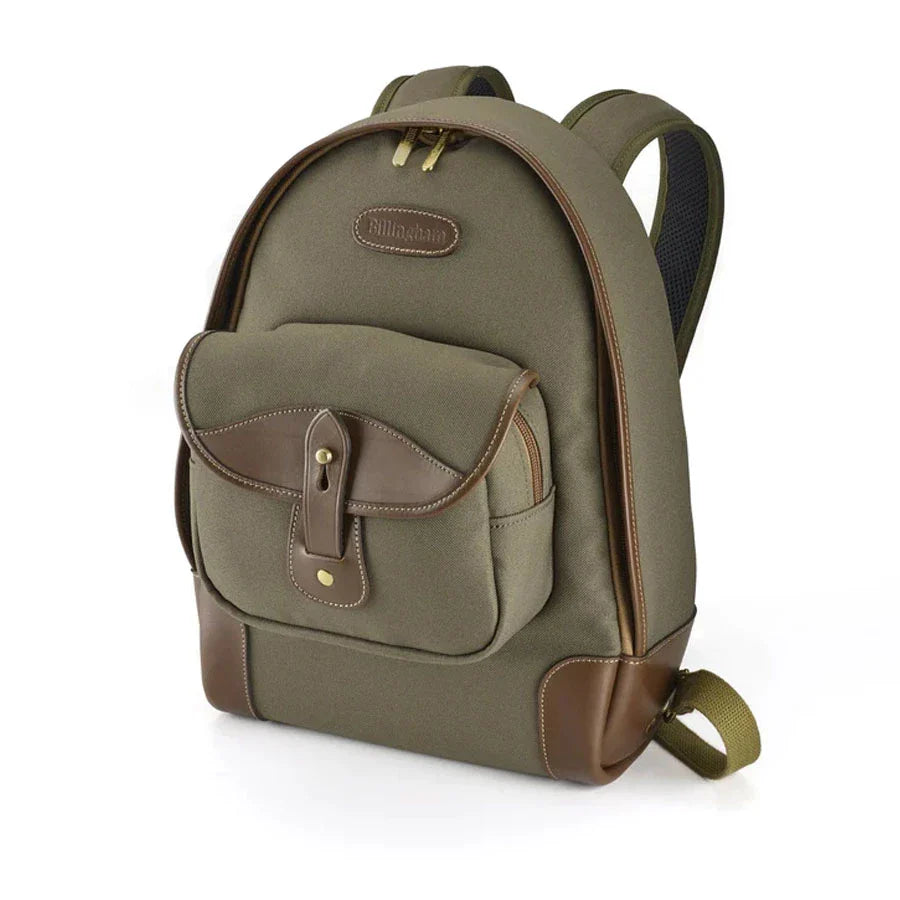 Billingham 35 RUCKSACK - Sage FibreNyte / Chocolate Leather (Olive Lining)