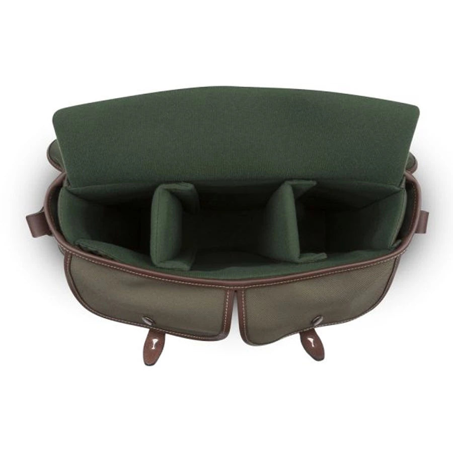 Billingham HADLEY SMALL PRO CAMERA BAG Sage FibreNyte / Black Leather (Olive Lining)