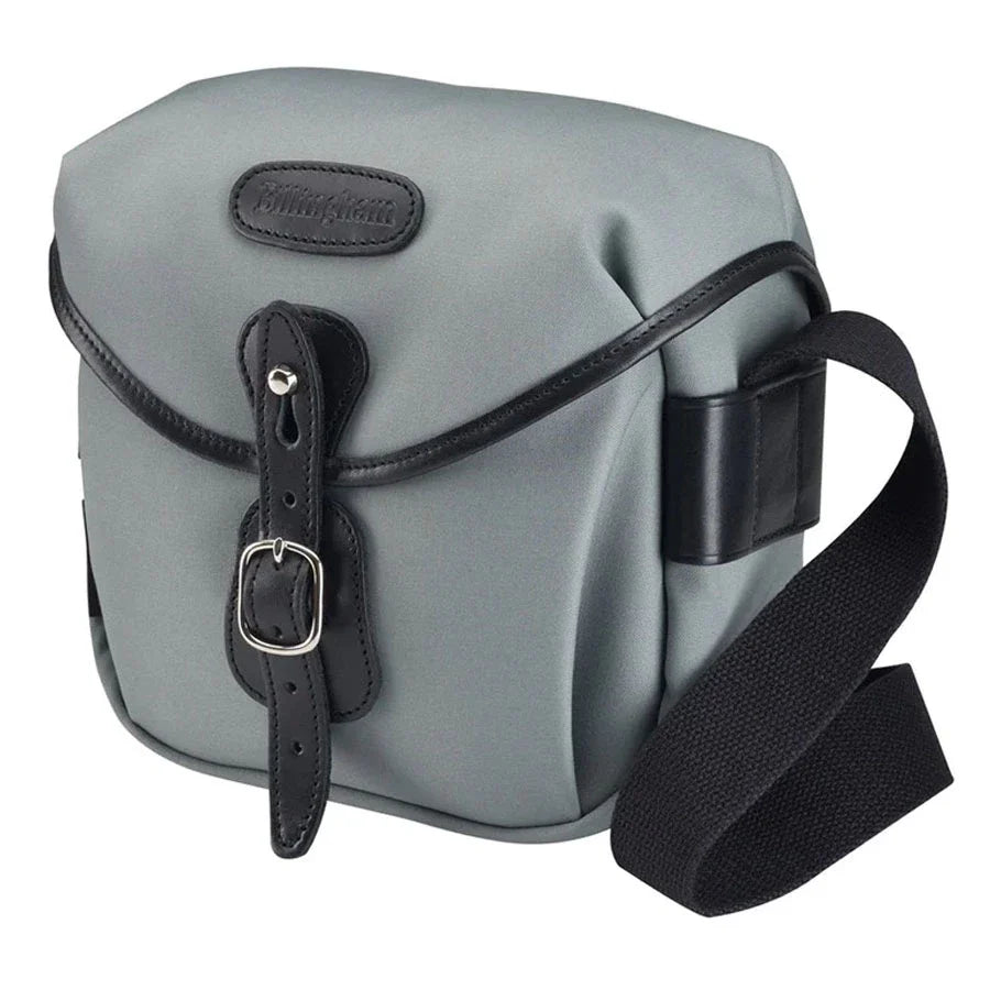 Billingham HADLEY DIGITAL CAMERA BAG Grey Canvas / Black Leather (Black Lining)