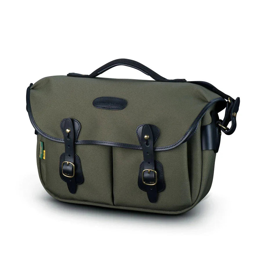 Billingham HADLEY PRO 2020 CAMERA BAG Sage FibreNyte / Black Leather (Olive Lining)