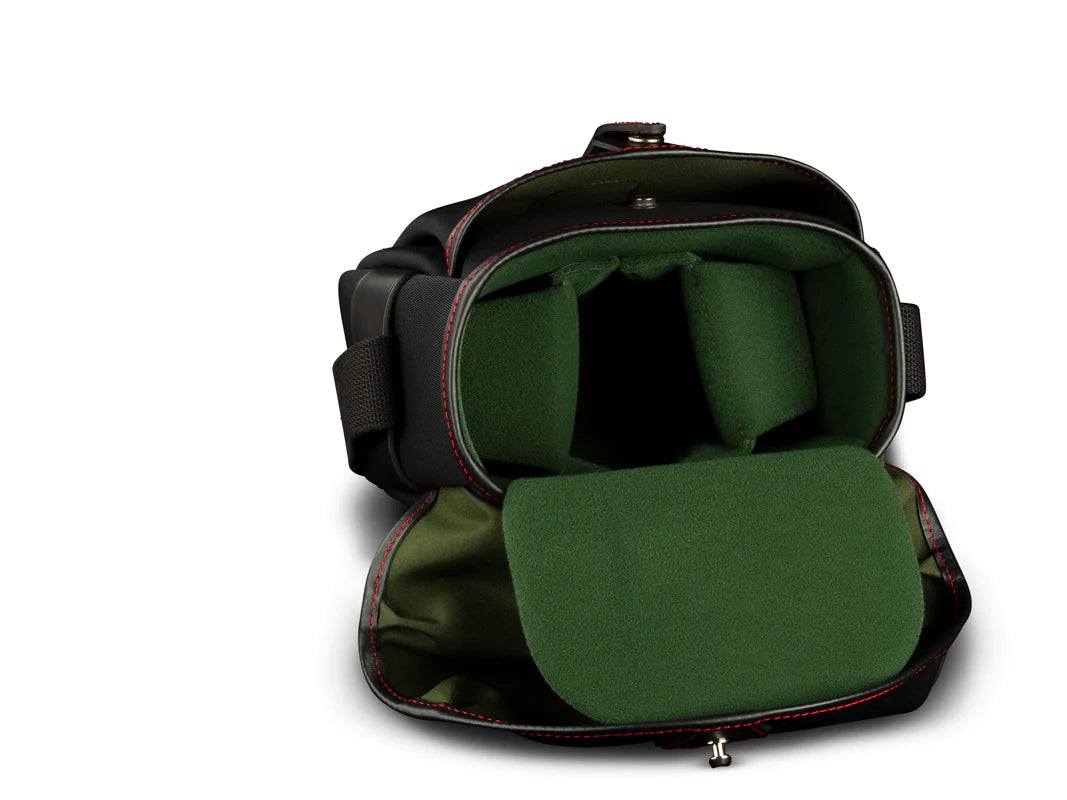 Billingham 50 Years Hadley Digital - Black/Black with Red Stitching Camera Bag