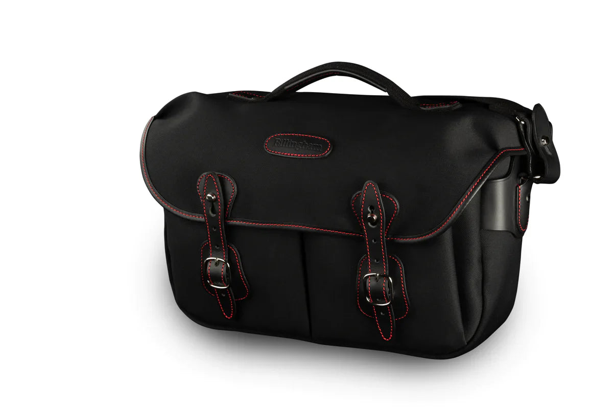Billingham 50 Years Hadley Pro 2020 - Black/Black with Red Stitching Camera Bag