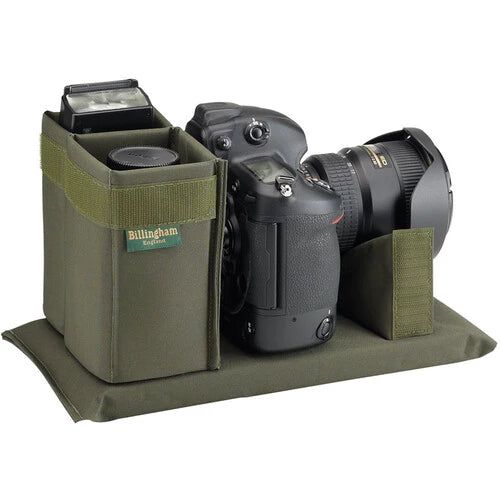 Billingham 225 MKII Camera and Tablet Bag Khaki Canvas / Tan Leather