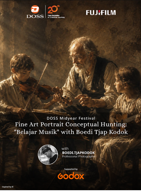 Sesi 1 - JKT Fine Art Portrait Conceptual Hunting: "Belajar Musik" with Boedi Tjap Kodok