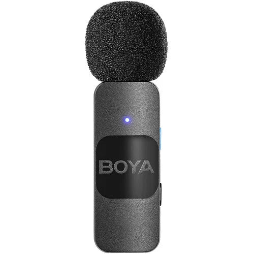Boya BY-V1 Ultracompact Wireless Microphone System with Lightning Connector for iOS Devices (2.4 GHz)