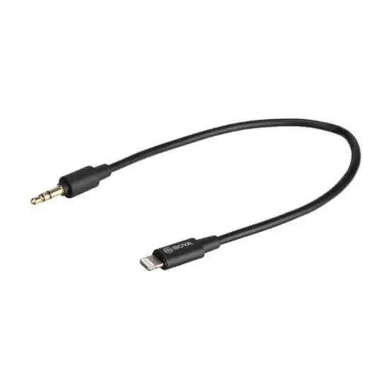 Boya BY-K1 3.5mm TRS (Male) to Lightning (Male) Audio Cable Adapter