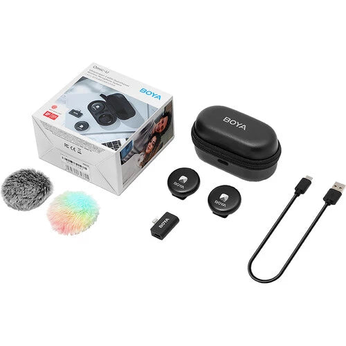 Boya OMIC-D 2-Person Wireless Microphone System with Lightning Connector for iOS Devices (Black)