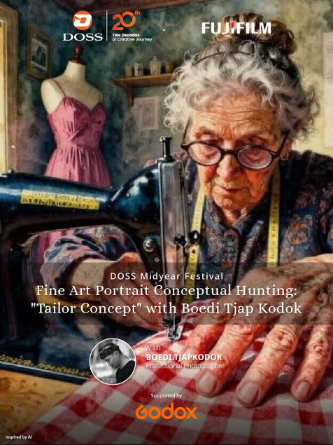 Sesi 1 - JKT Fine Art Portrait Conceptual Hunting: "Tailor Concept" with Boedi Tjap Kodok