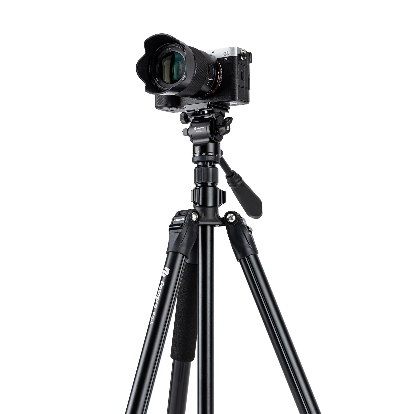 Fotopro Tripod PD-5+ + MH-2A Video Black