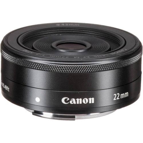 Canon EF-M 22mm f2 STM Lens (Black)