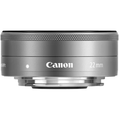 Canon EF-M 22mm f2 STM Lens (Silver)