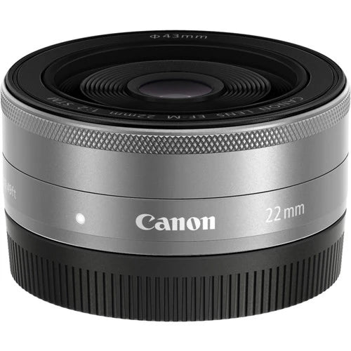 Canon EF-M 22mm f2 STM Lens (Silver)