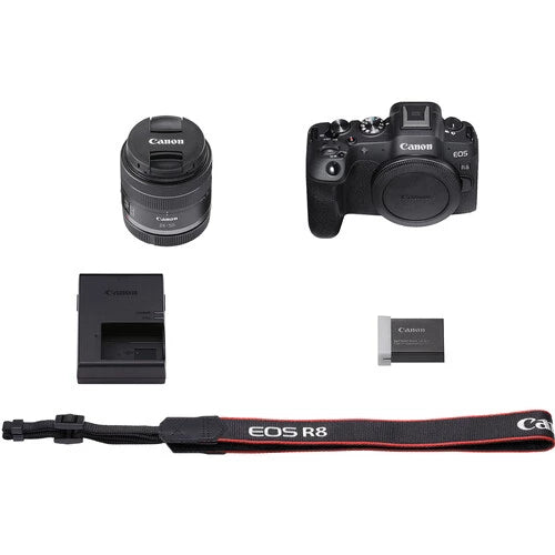 Canon EOS R8 Mirrorless Camera with RF 24-50mm f4.5-6.3 IS STM Lens