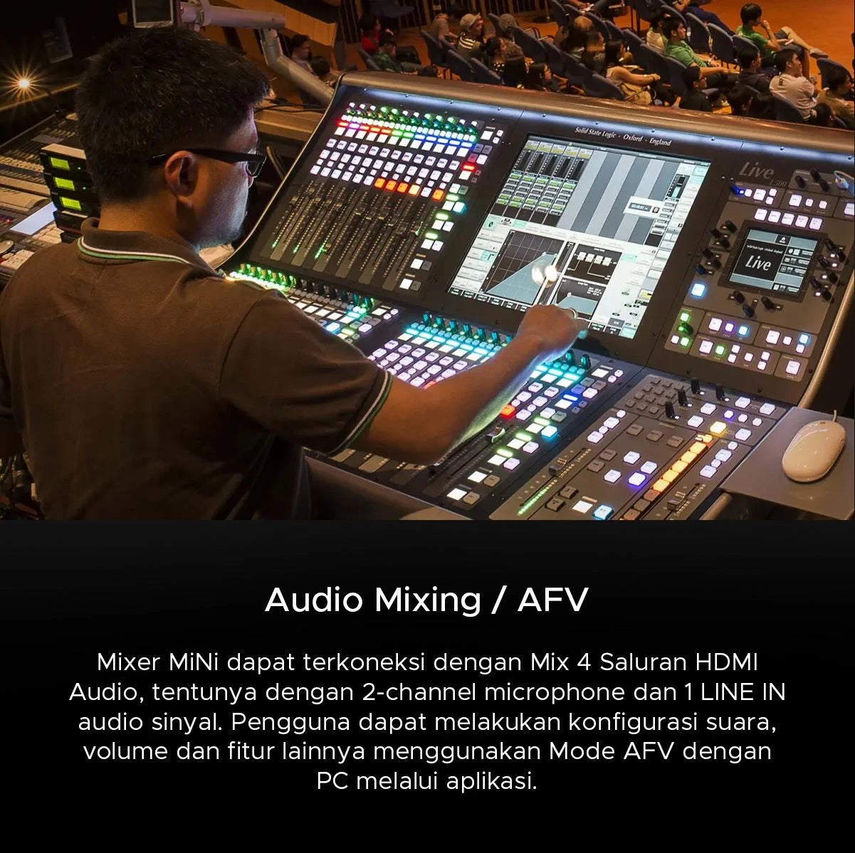 CInetreak Mixer Mini HDMI FHD Live Streaming Video Switcher