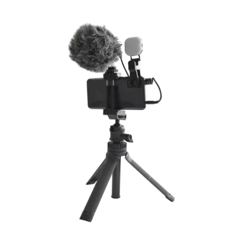 CKMova MST3 Universal Vlogger Kit with VideoMic, Led Light & Extensible Tripod
