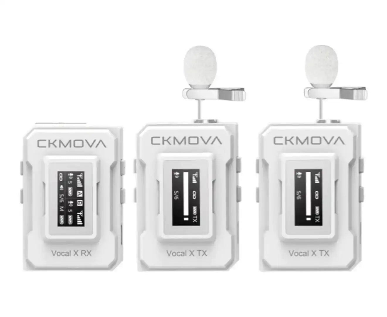 CKMova Vocal X V2W UltraCompact 3.5mm Output 2.4GHz Dual-Channel Wireless Microphone