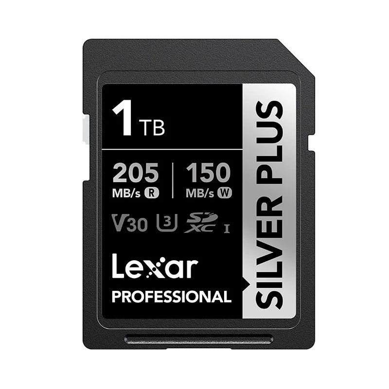 Lexar 1TB Professional SDXC SILVER PLUS UHS-I Memory Card 205MB/s