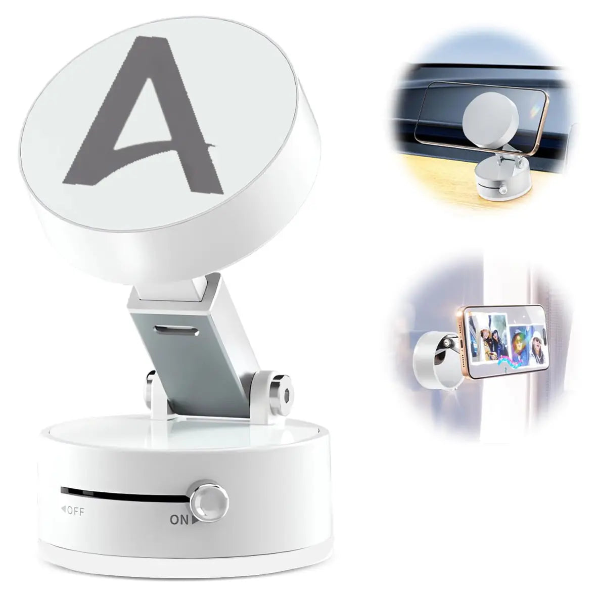 Avangarde Premium Foldable Magsafe Car Phone Holder AM-01 (White)