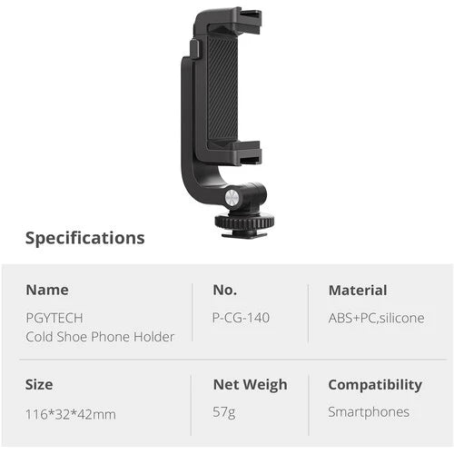 PGYTECH Cold Shoe Phone Holder P-CG-140