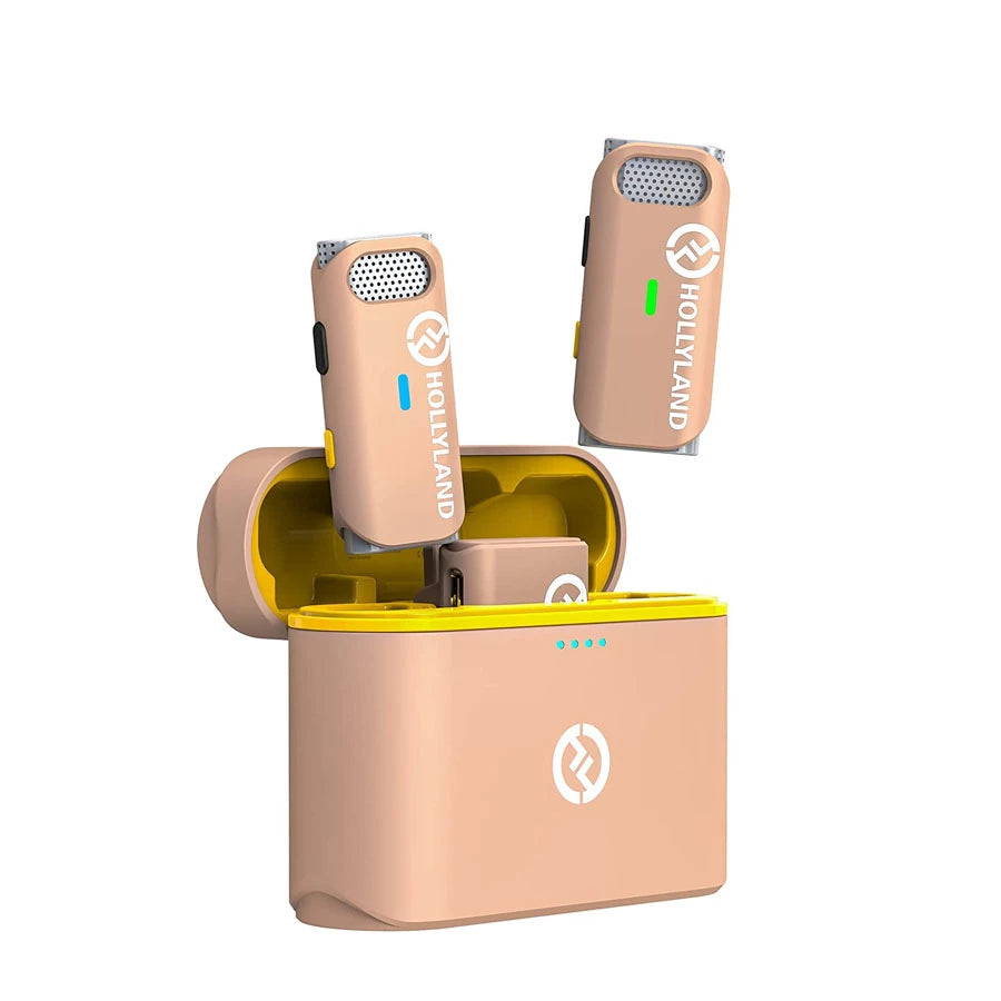 Hollyland LARK M1 DUO 2-Person Wireless Microphone System (2.4 GHz) Rossy Pink