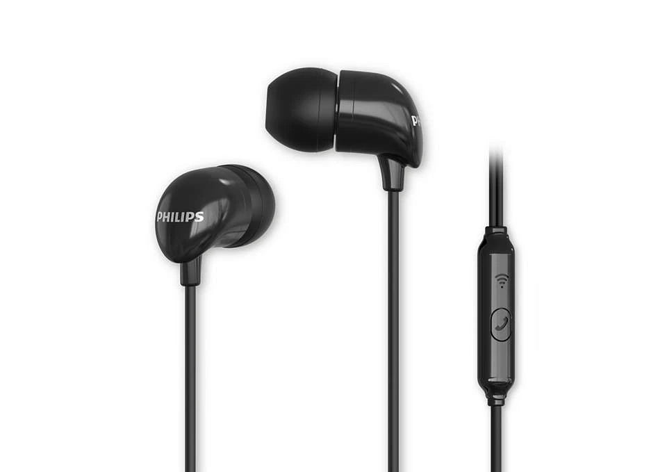 Earphone PHILIPS TAE1126BK With Mic Original - Black