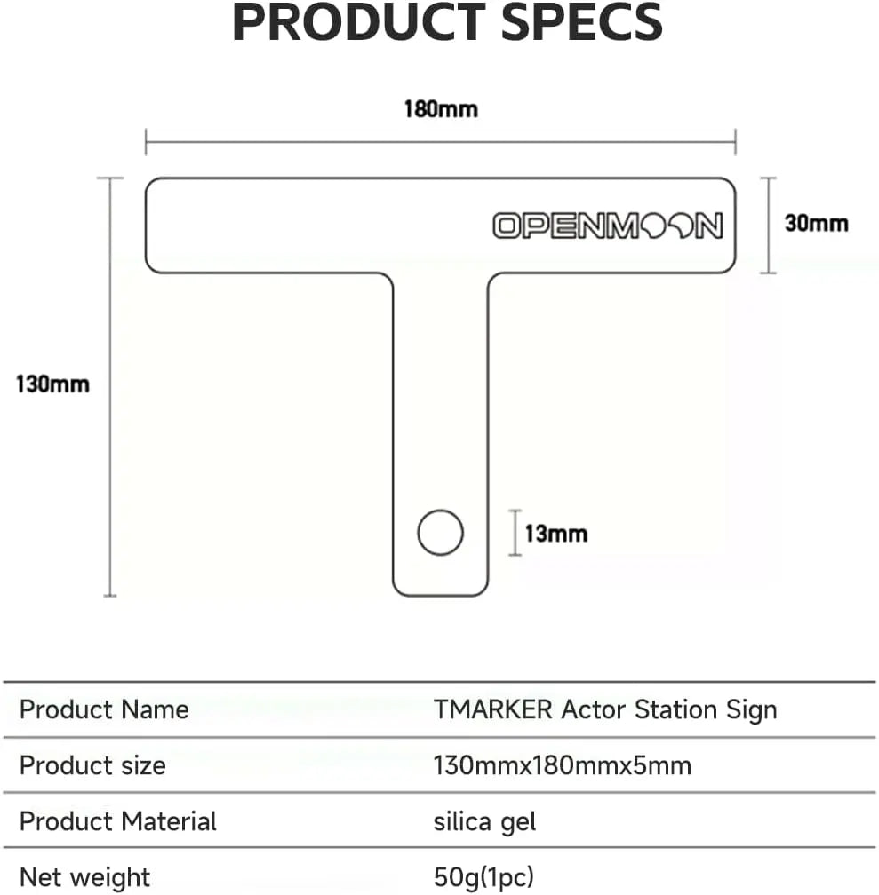 OPENMOON Camera TMarkers soft silicone glow TMG02