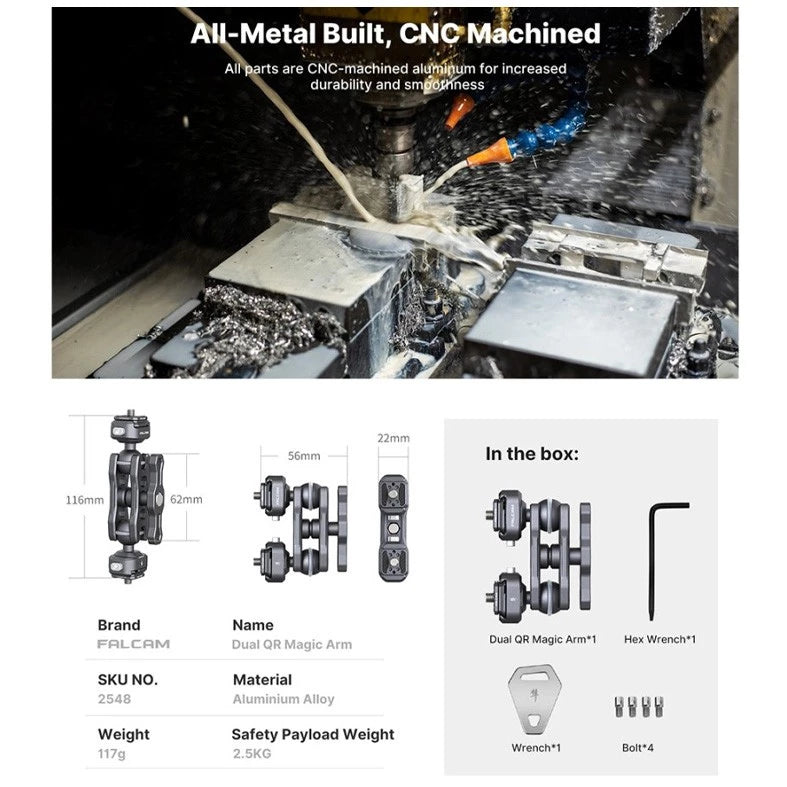 Falcam F22 Dual Head Quick Release Margic Arm kit 2548