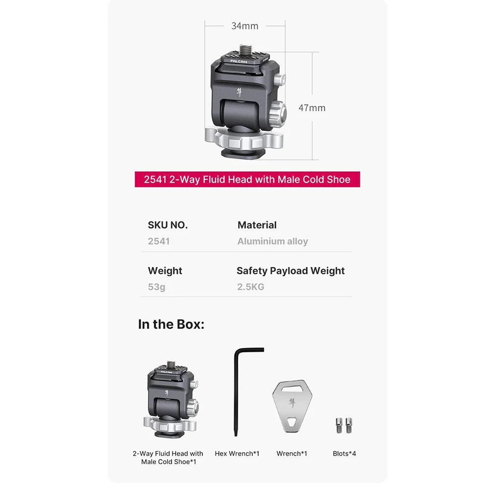 Falcam F22 Quick Release Pan Head Kit 2541