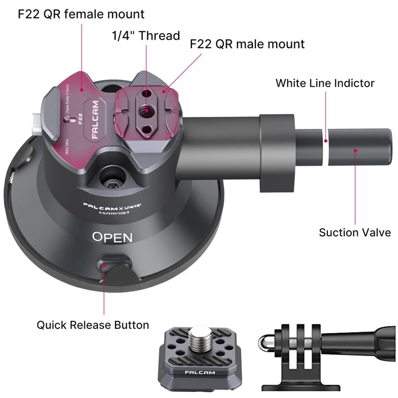 Falcam Quick Release Sucker 3inch 2822