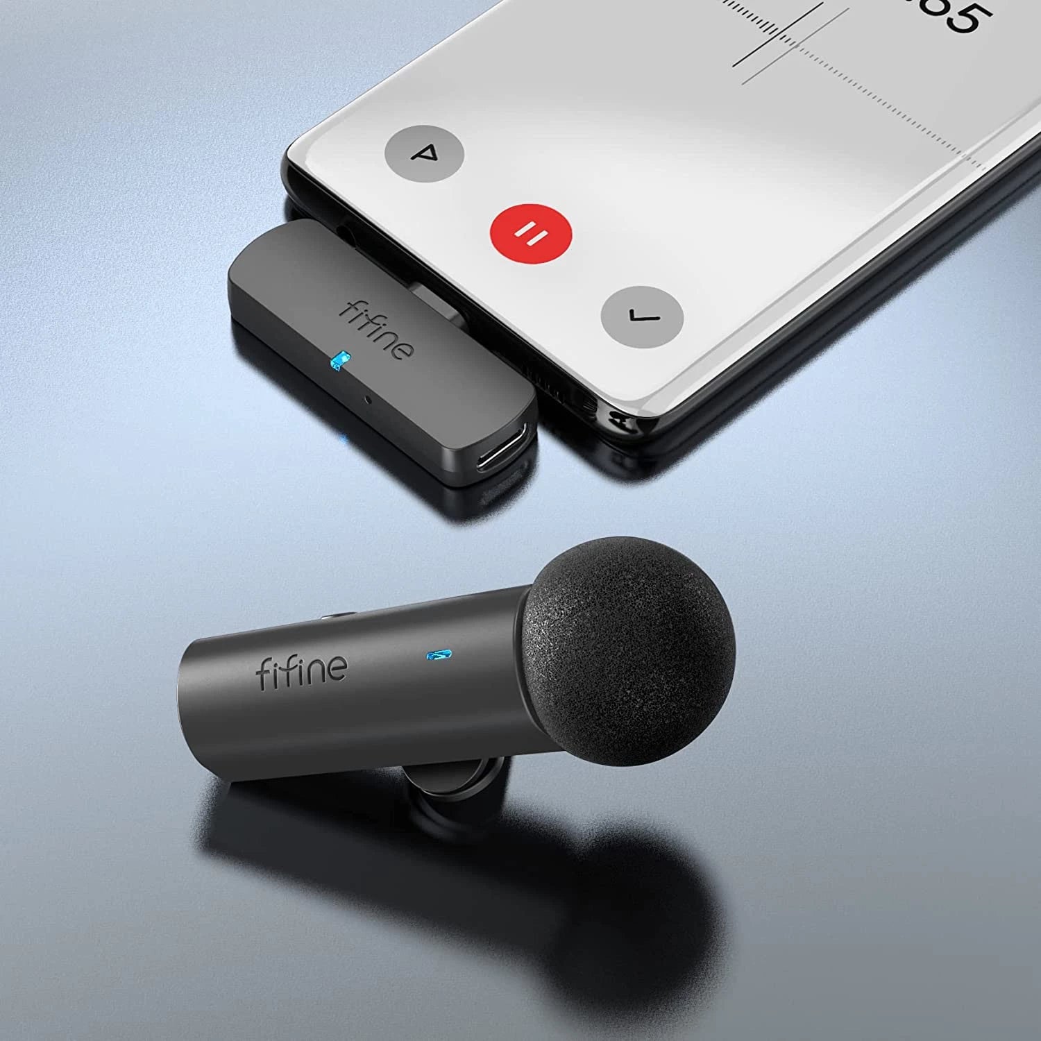 FIFINE M6 WIRELESS LAPEL MICROPHONE USB Type C Android