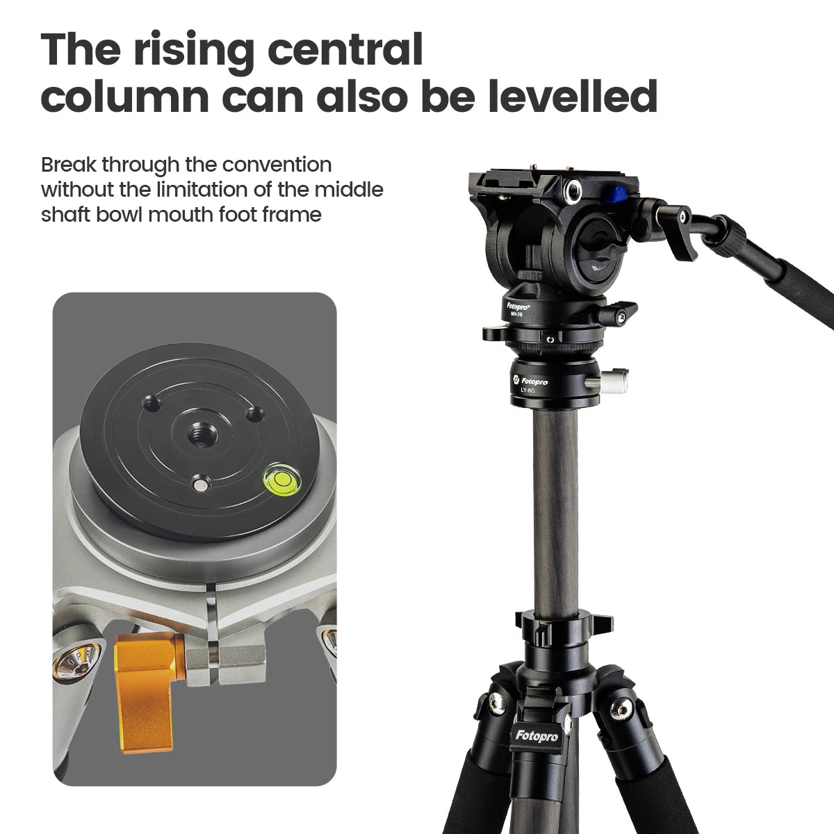 Fotopro LY-60 Leveling Base Tripod