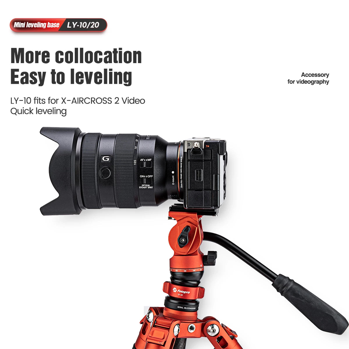 Fotopro LY-10 Orange Leveling Base