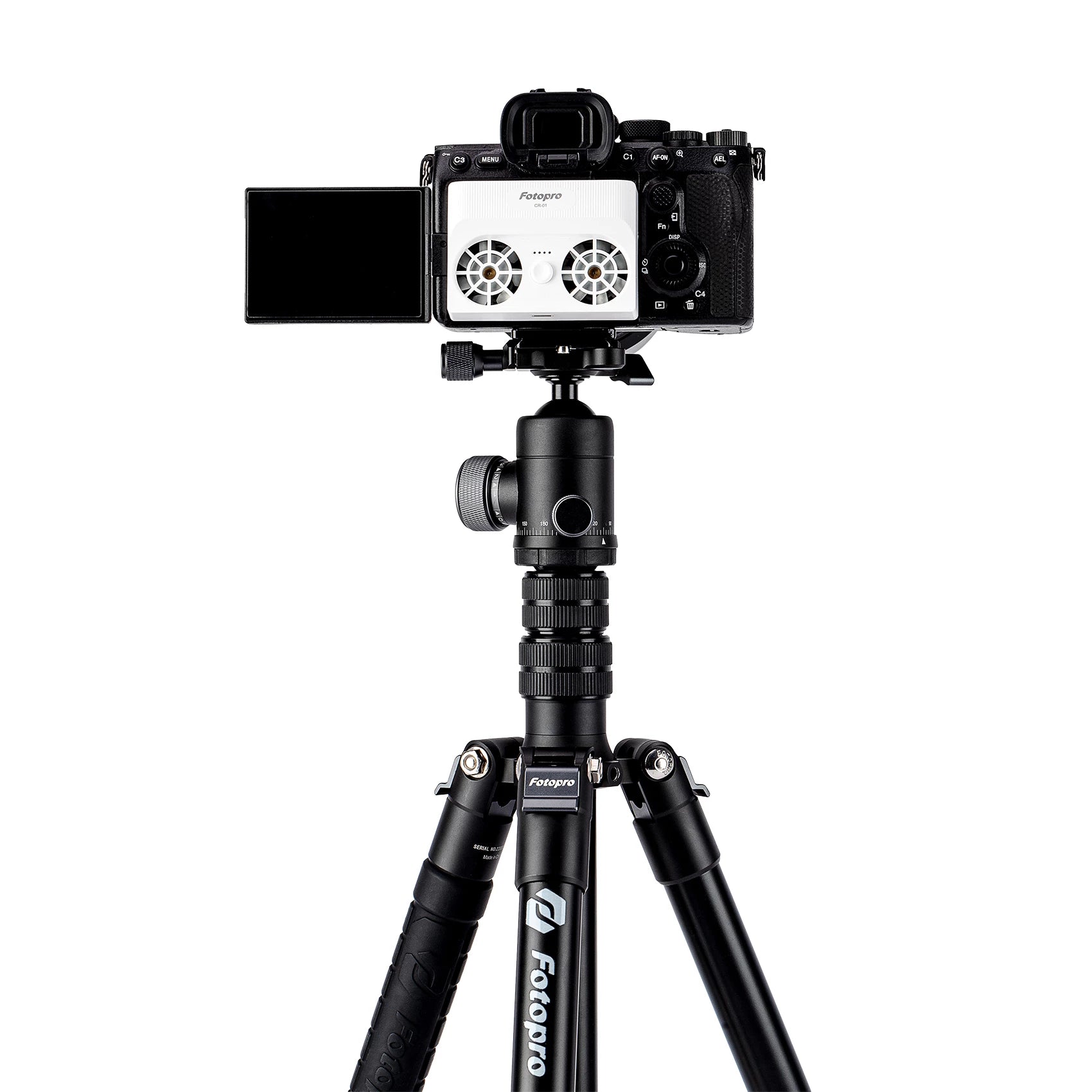 Fotopro CR-1 Camera Cooler Fan with 2000mAh Battery WhiteAcc kamera