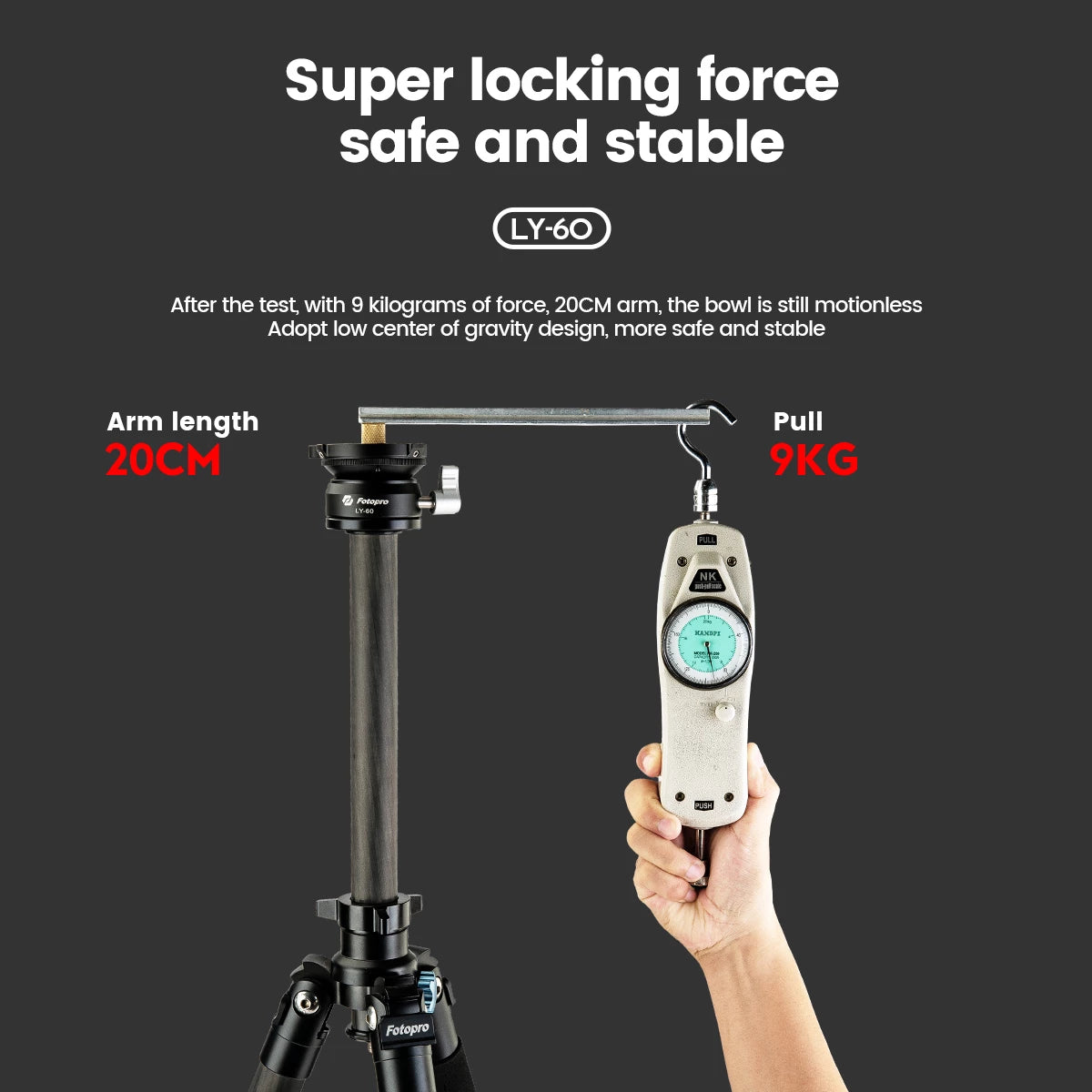 Fotopro LY-60 Leveling Base Tripod