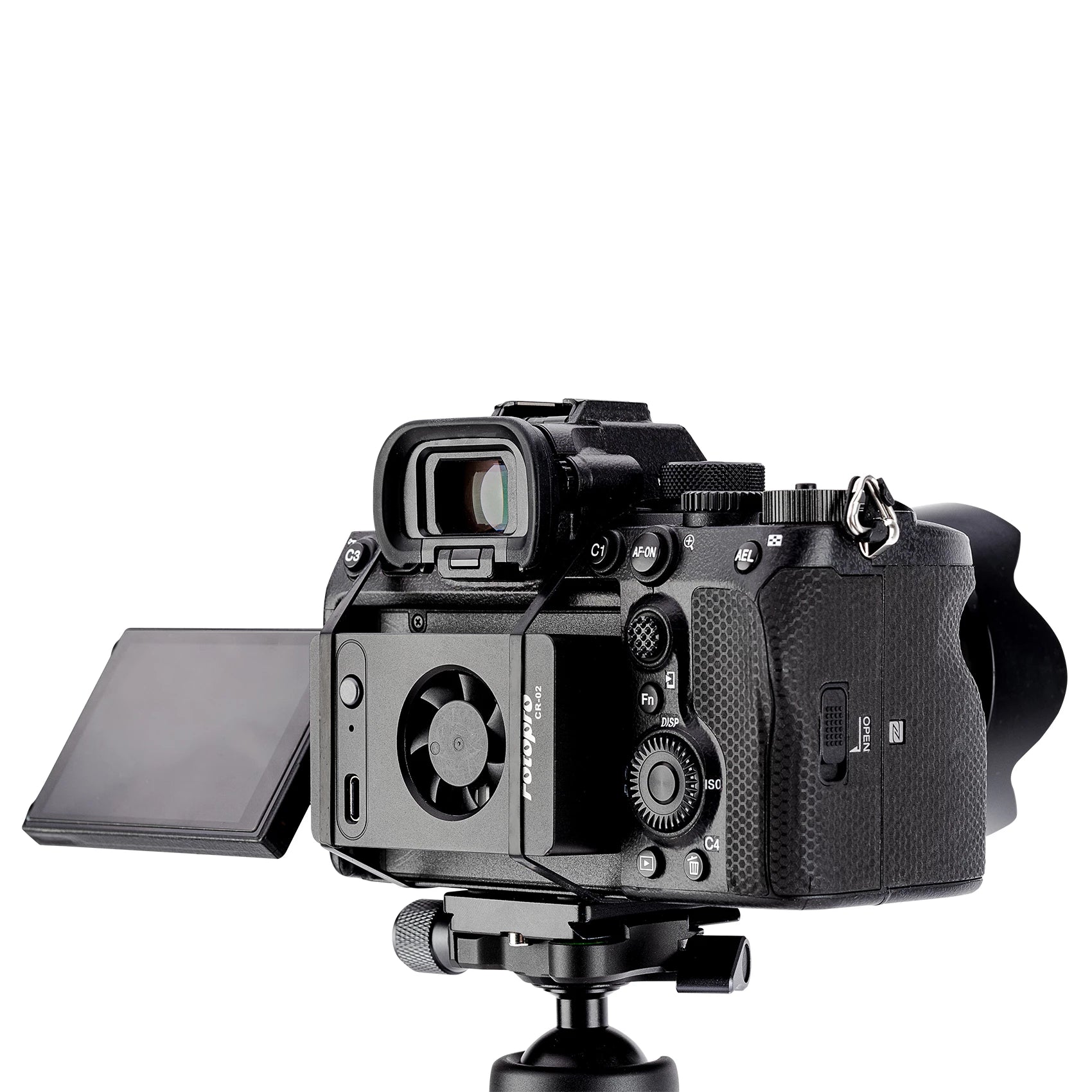 Fotopro CR-02 Camera Cooler Fan Low Noise (Black+Grey)