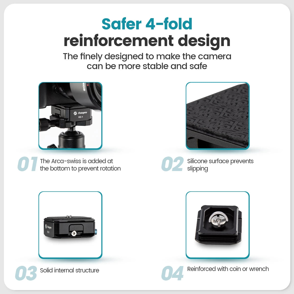 Fotopro RZ-1 Speedy Locker Quick Relese Plate