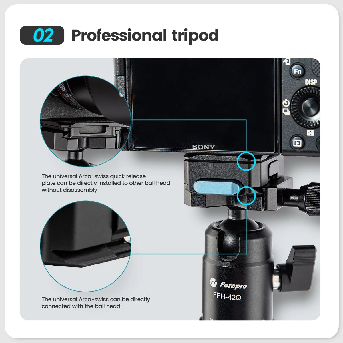 Fotopro RZ-1 Speedy Locker Quick Relese Plate