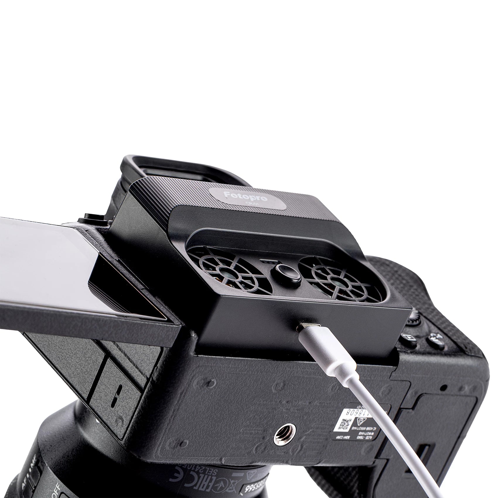 Fotopro CR-01 Camera Cooler Fan with 2000mAh Battery (Black)