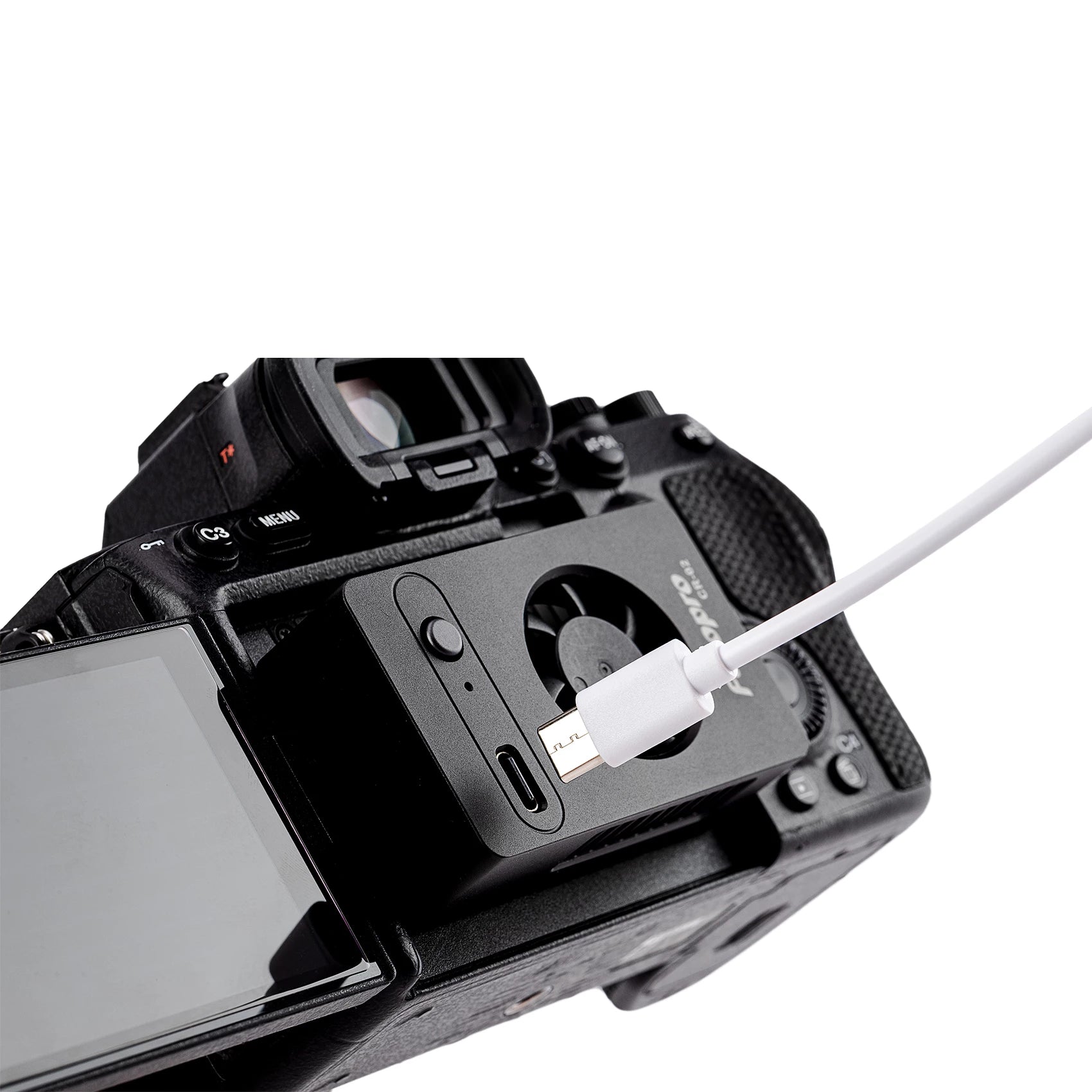 Fotopro CR-02 Camera Cooler Fan Low Noise (Black+Grey)